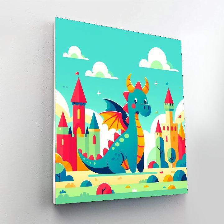 Mythical Dragon Quest Paint By Numbers Art