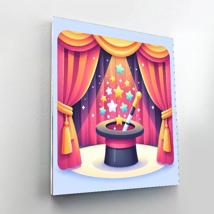 Magician's Trick Box Paint By Numbers Art