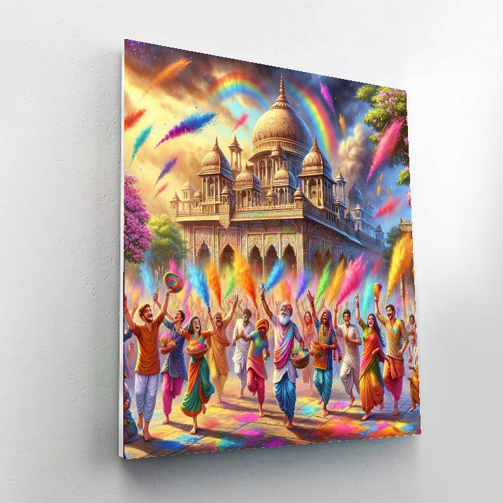 Holi Festival Of Colours - Utah, Usa Paint By Number