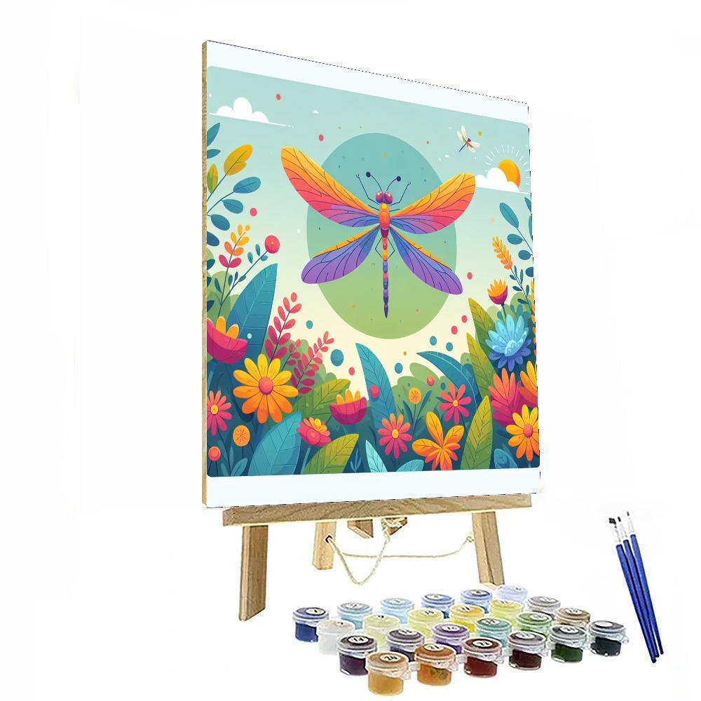 Adventurous Dragonfly Paint By Numbers Art