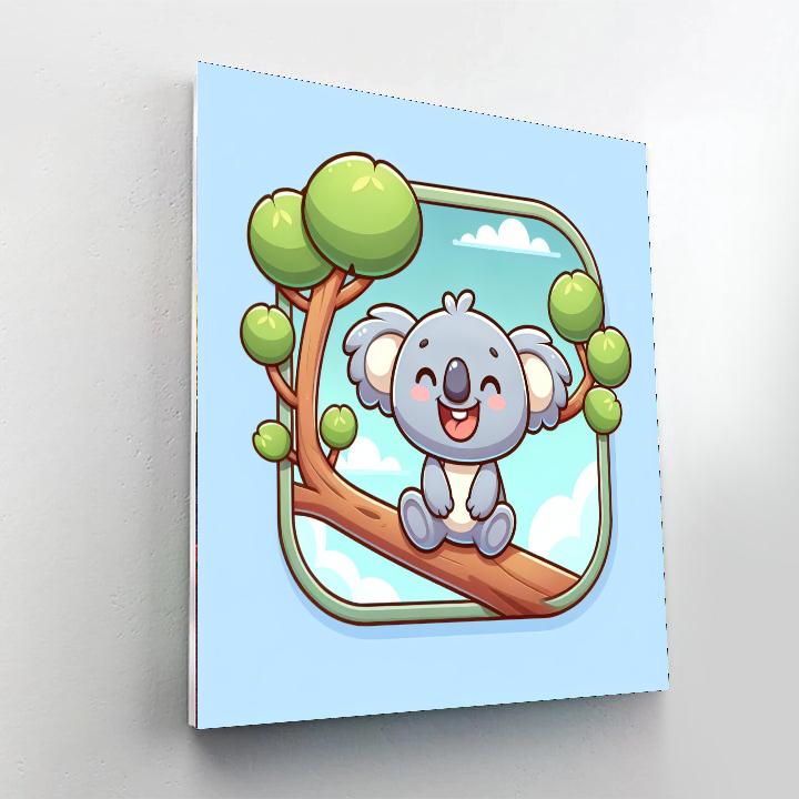 Whimsical Koala Paint By Numbers