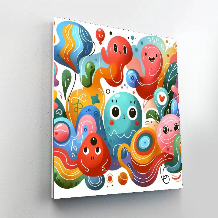 Wonderland Watercolor Wishes Numbered Painting Kits