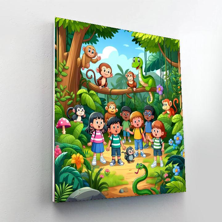 Jungle Mystery Adventure Paint By Numbers