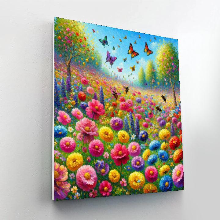 Enchanting Spring Meadow Numbered Painting Kits