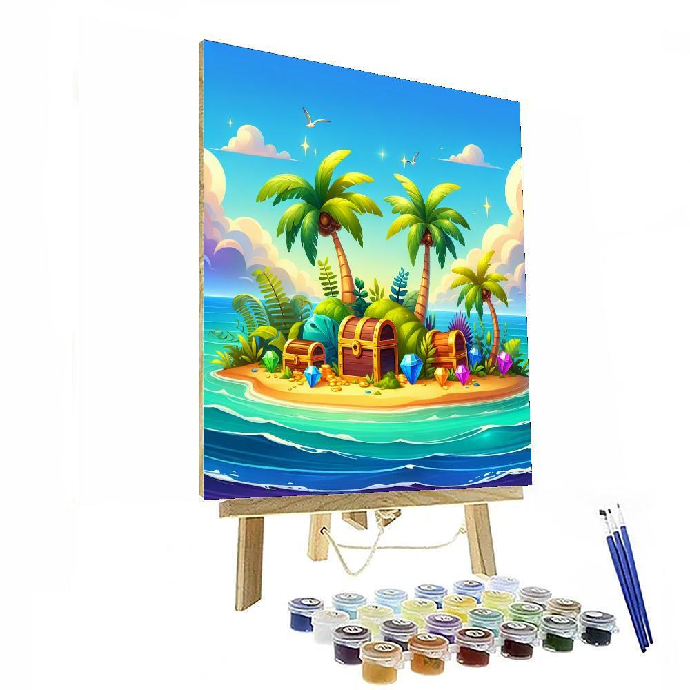 Mystery Island Adventure Painting Number Kit