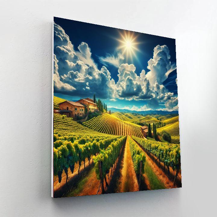 Tuscan Vineyard Serenity Paint By Color