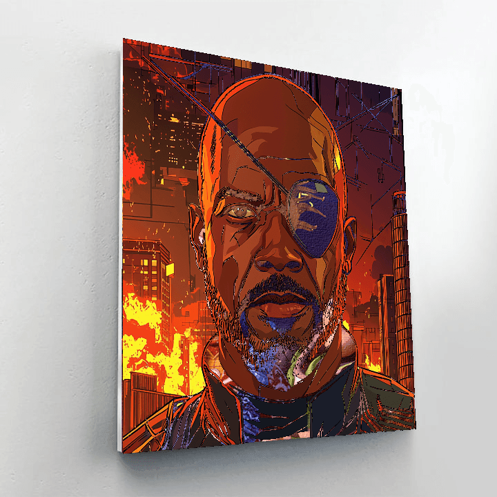 Samuel L. Jackson: The Commanding Force Of Nick Fury Painting Number Kit