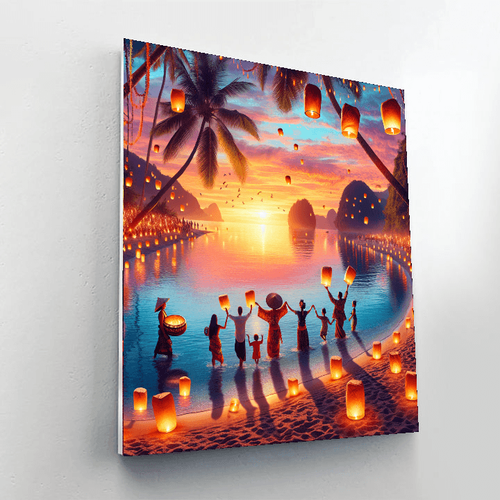 Pahoa Lantern Festival - Hawaii, Usa DIY Paint By Numbers