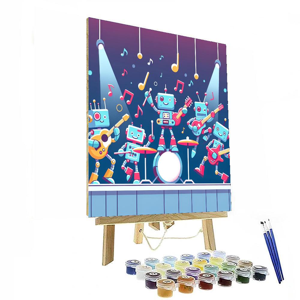 Rocking Robot Band Painting Number Kit