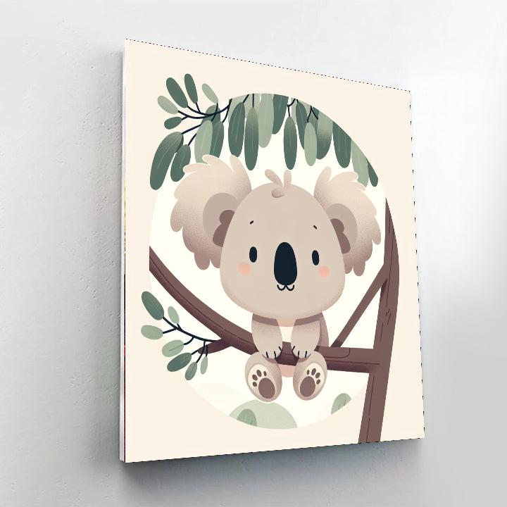 Cuddly Koala Scene Number Painting