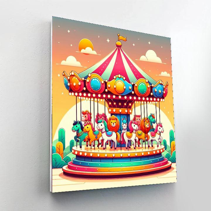 Carnival Carousel Paint By Color