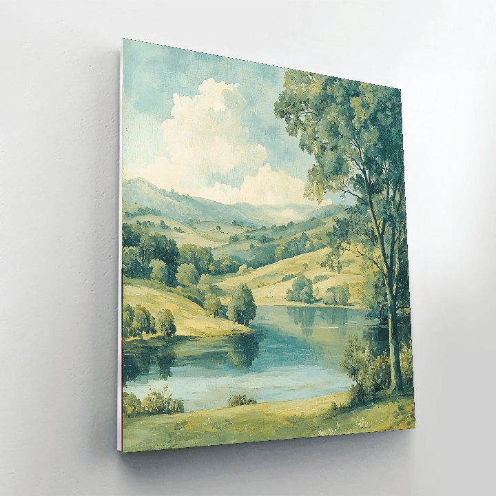 John Constable Inspired Serene Landscape  Paint By Numbers