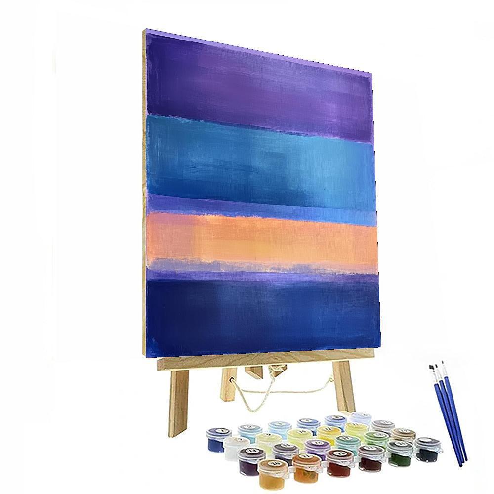 Mark Rothko Inspired Hues Of Tranquil Dawn  DIY Paint By Numbers
