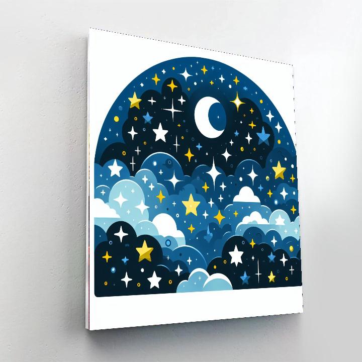 Starry Skies Paint By Numbers Art