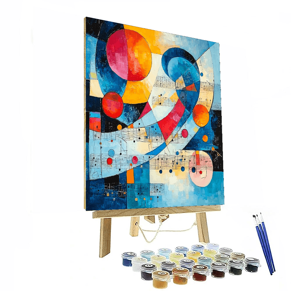 Wassily Kandinsky Inspired Kandinsky's Musical Interlude  Painting By Numbers Kit