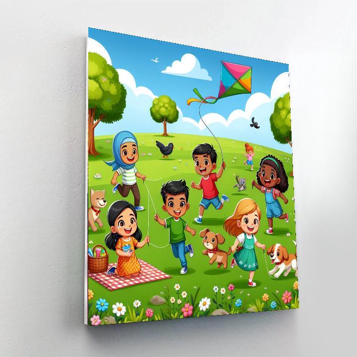 Playful Park Adventures Number Painting