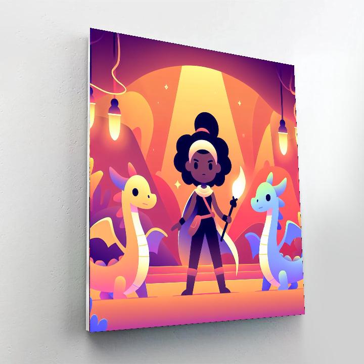 Dragon Tamer's Lair Number Painting