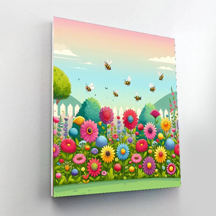 Flower Garden Bliss Numbered Painting Kits