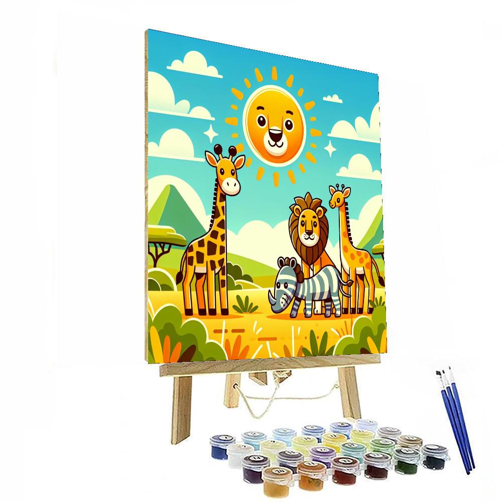 Safari Dreams Paint By Numbers Art