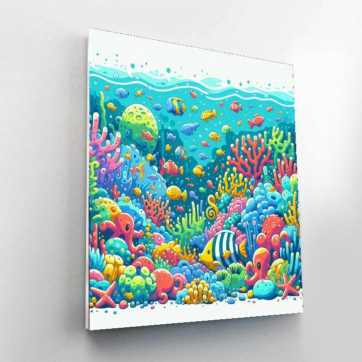 Undersea Utopia Number Painting