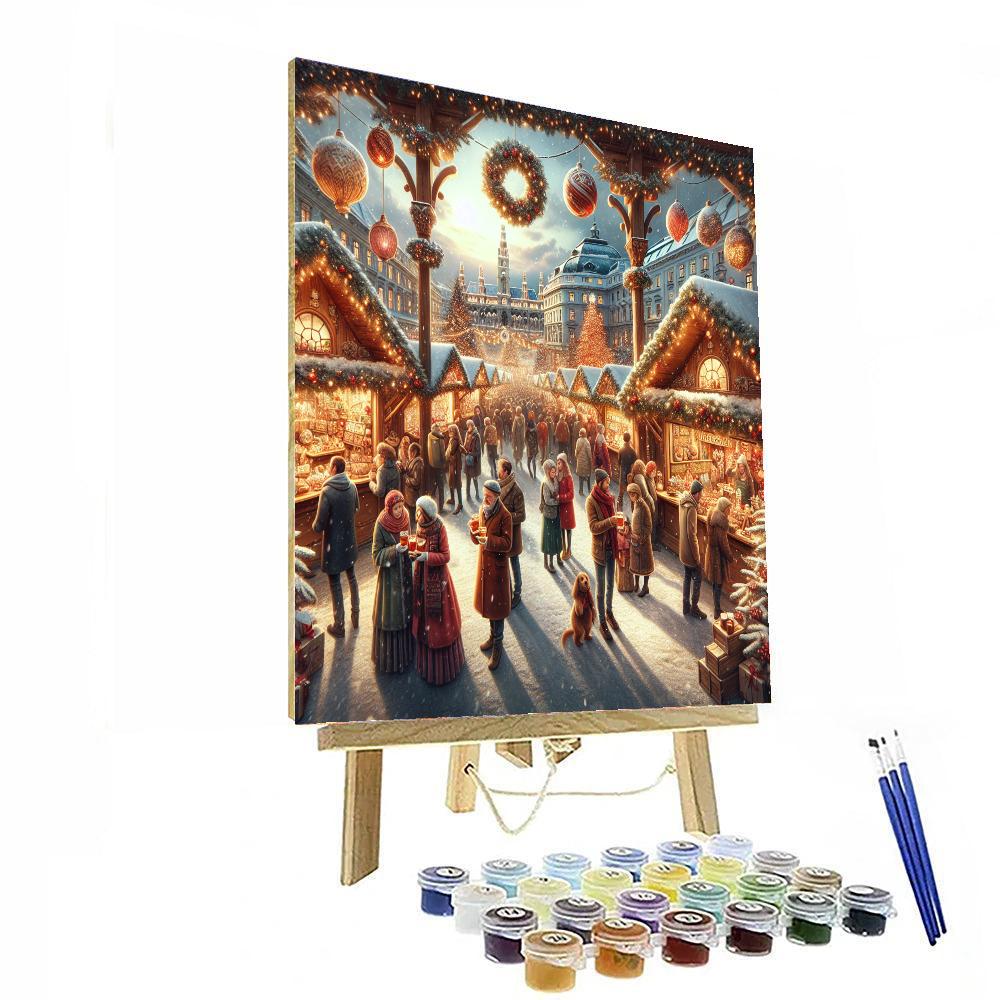 Christmas Markets - Vienna Paint By Numbers Kits