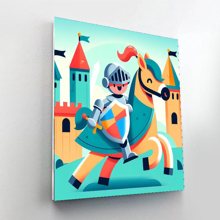 Knight's Heroic Journey Painting Number Kit
