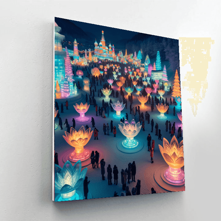 Harbin Ice Lantern Festival - China Paint By Number