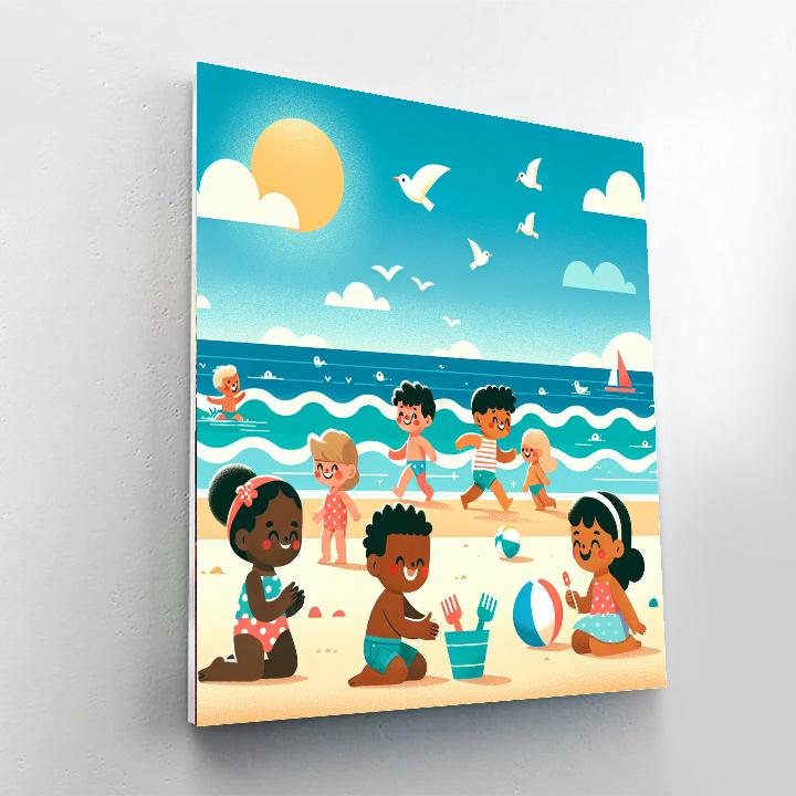 Sunny Seaside Splash Paint By Color