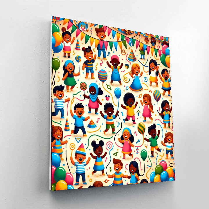 Joyful Festival Of Colors Paint By Number