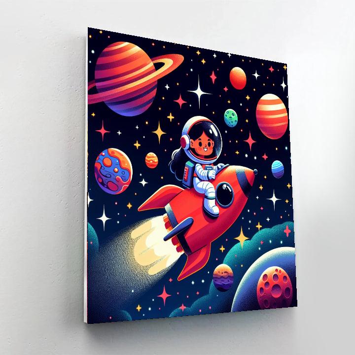 Space Journey Mission Painting Number Kit