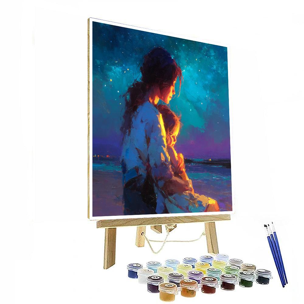 Mother's Lullaby Under The Stars DIY Paint By Numbers