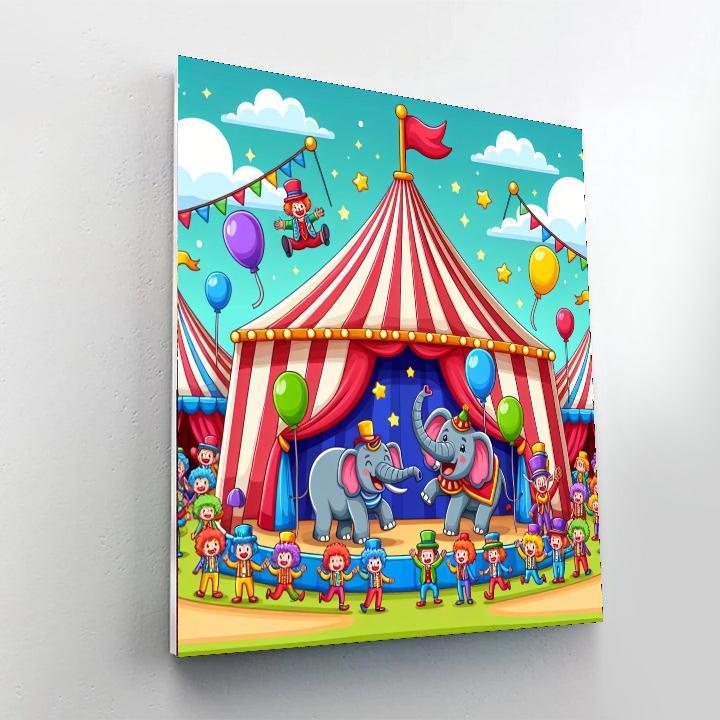 Funky Circus Extravaganza Paint By Number