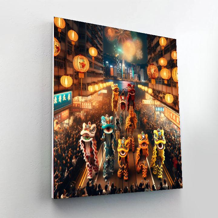 Lunar New Year Festival - Hong Kong Paint By Color