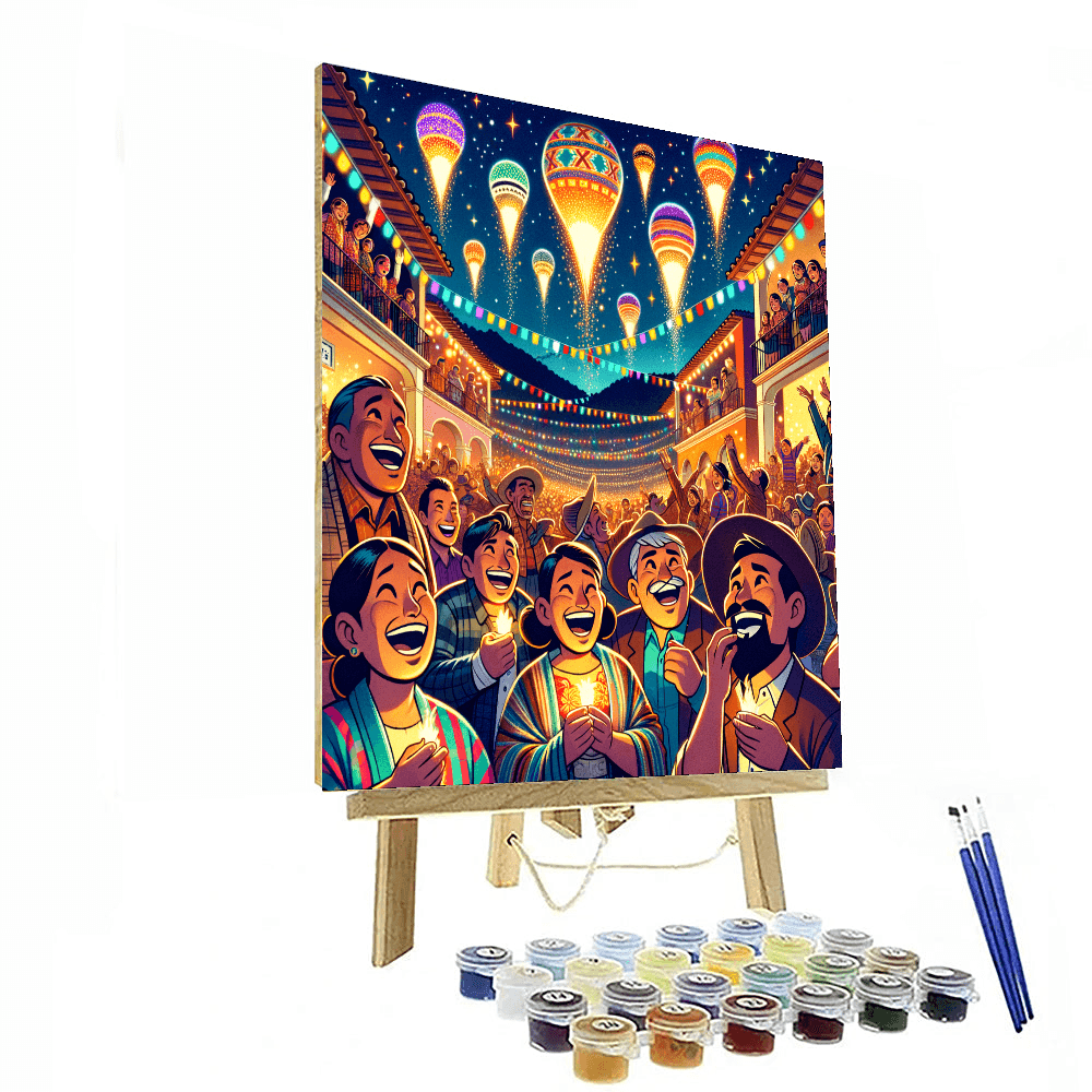 Balón Del Fuego - Guatemala Painting By Numbers Kit