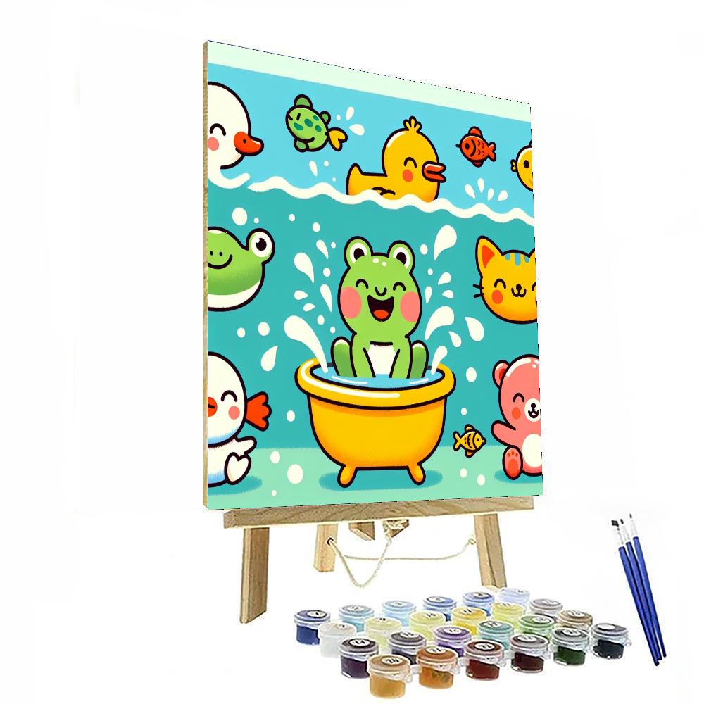 Bubbly Bath Time Pals Number Painting