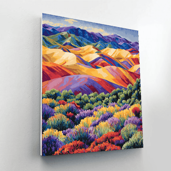 Coloured Earth Of Chamarel, Mauritius Painting Number Kit