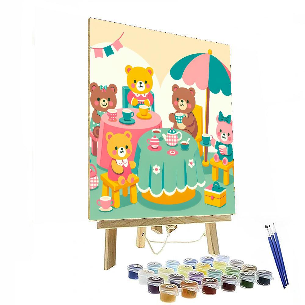 Tiny Tea Party Number Painting
