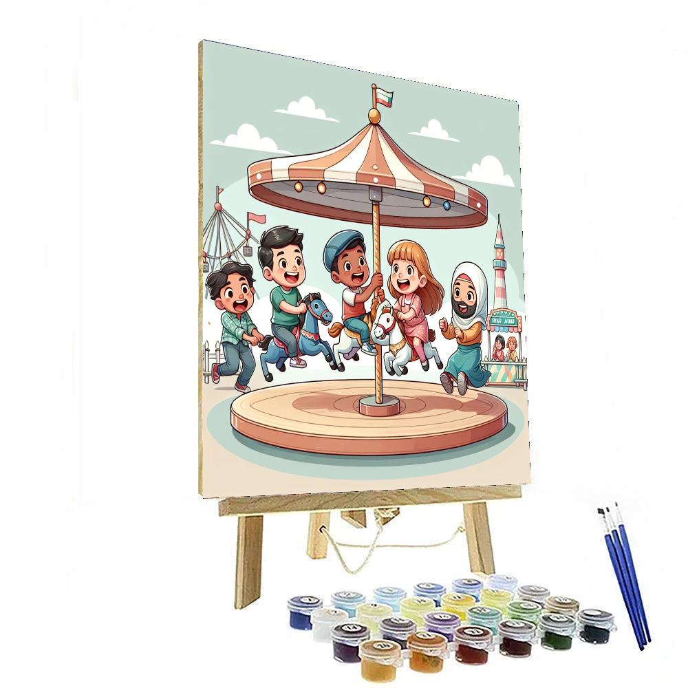 Fanciful Fairground Fun Numbered Painting Kits