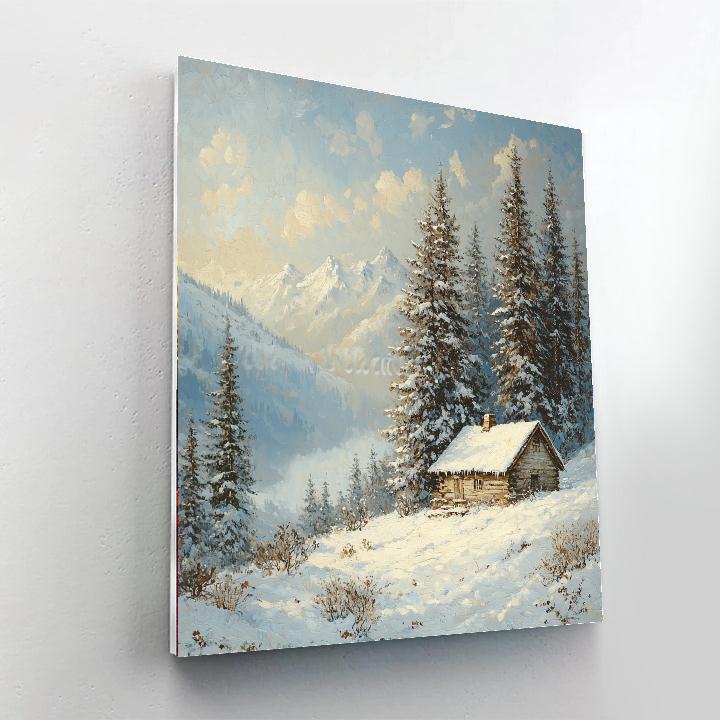 Caspar David Friedrich Inspired Gentle Winter Hues  Paint By Numbers Kits