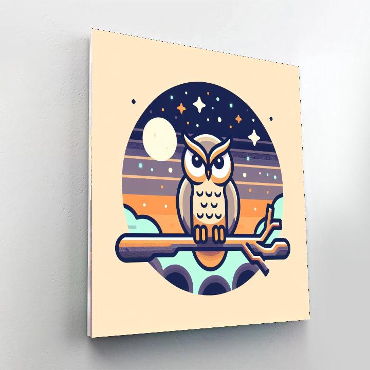 Wise Owl's Wisdom Numbered Painting Kits