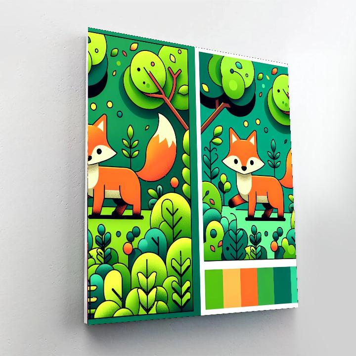 Frolicking Fox Adventures Paint By Numbers Kits