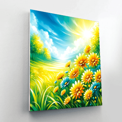 Happy Daisies In Bloom Numbered Painting Kits