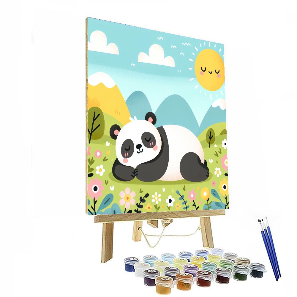 Sunny Meadows With Lazy Panda Paint By Numbers Kits