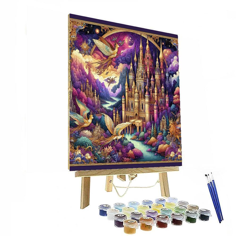 Fairytale Kingdom Scene DIY Paint By Numbers