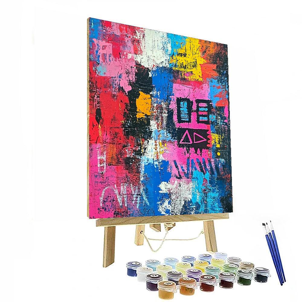 Jean-Michel Basquiat Inspired Rituals Of Thought  Paint By Numbers Kits