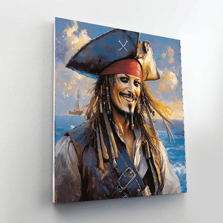 Johnny Depp: The Enigmatic Pirate's Voyage Numbered Painting Kits