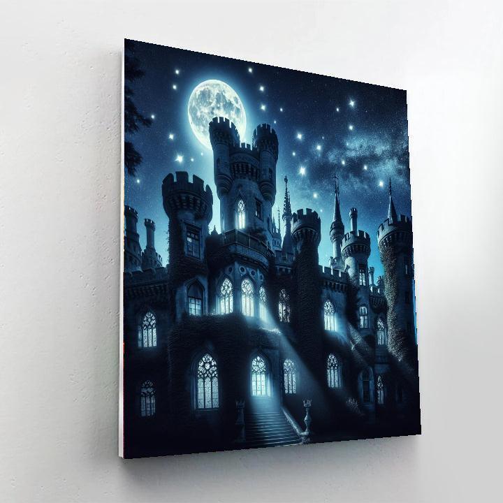 Midnight Castle Paint By Numbers Art