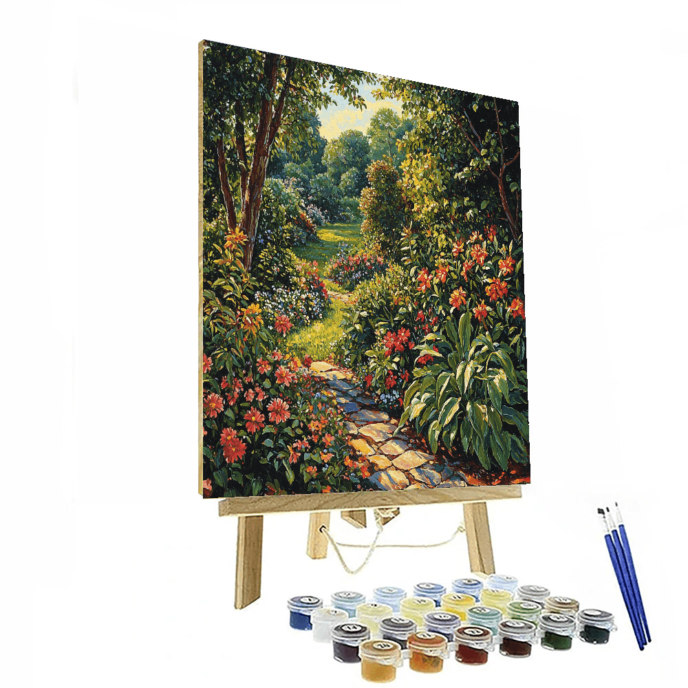 John Constable Inspired Garden Delight  Paint By Color