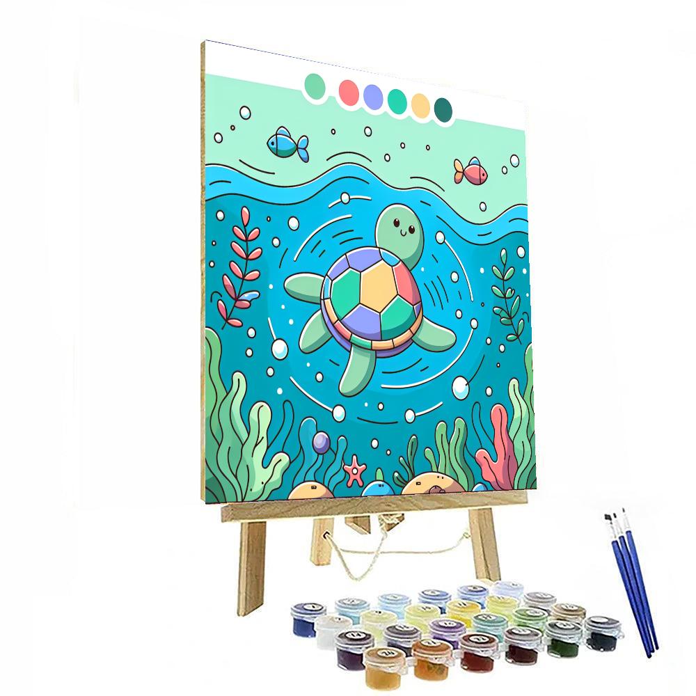 Twirling Turtles - DIY Painting By Numbers Kit – Artistry Rack