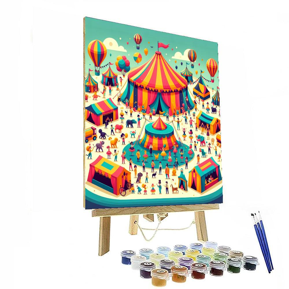 Circus Wonder Spectacle Painting By Numbers Kit